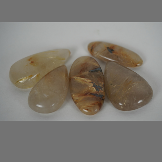 Golden Rutile Quartz cabochons