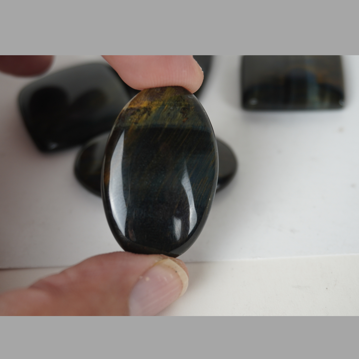 Hawk’s Eye cabochons