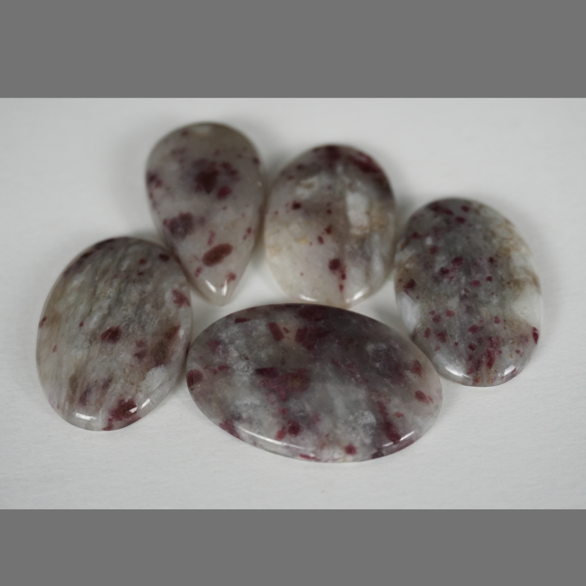 Pink Tourmaline Quartz Cabochons