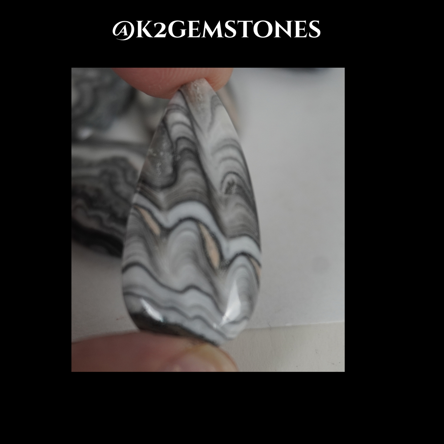 Zebra Calcite cabochons