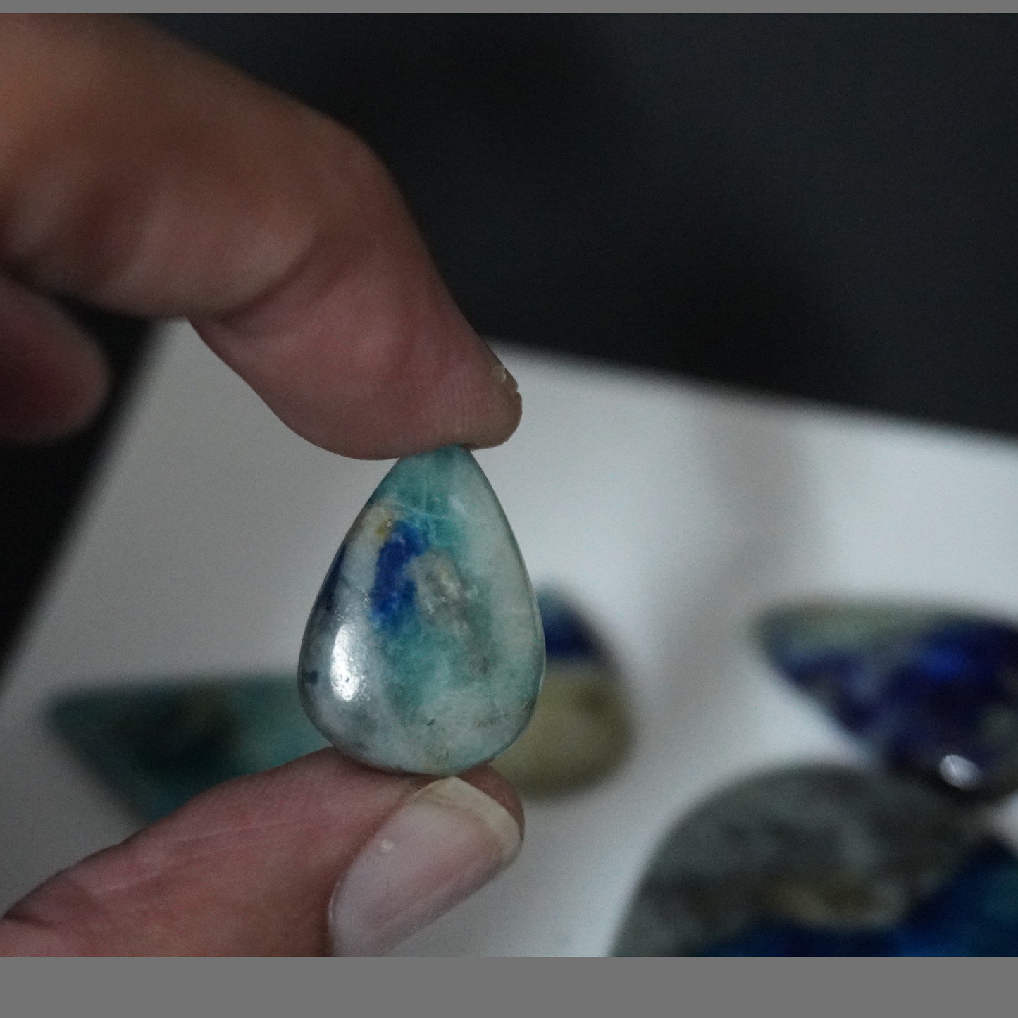 Afghanite cabochons