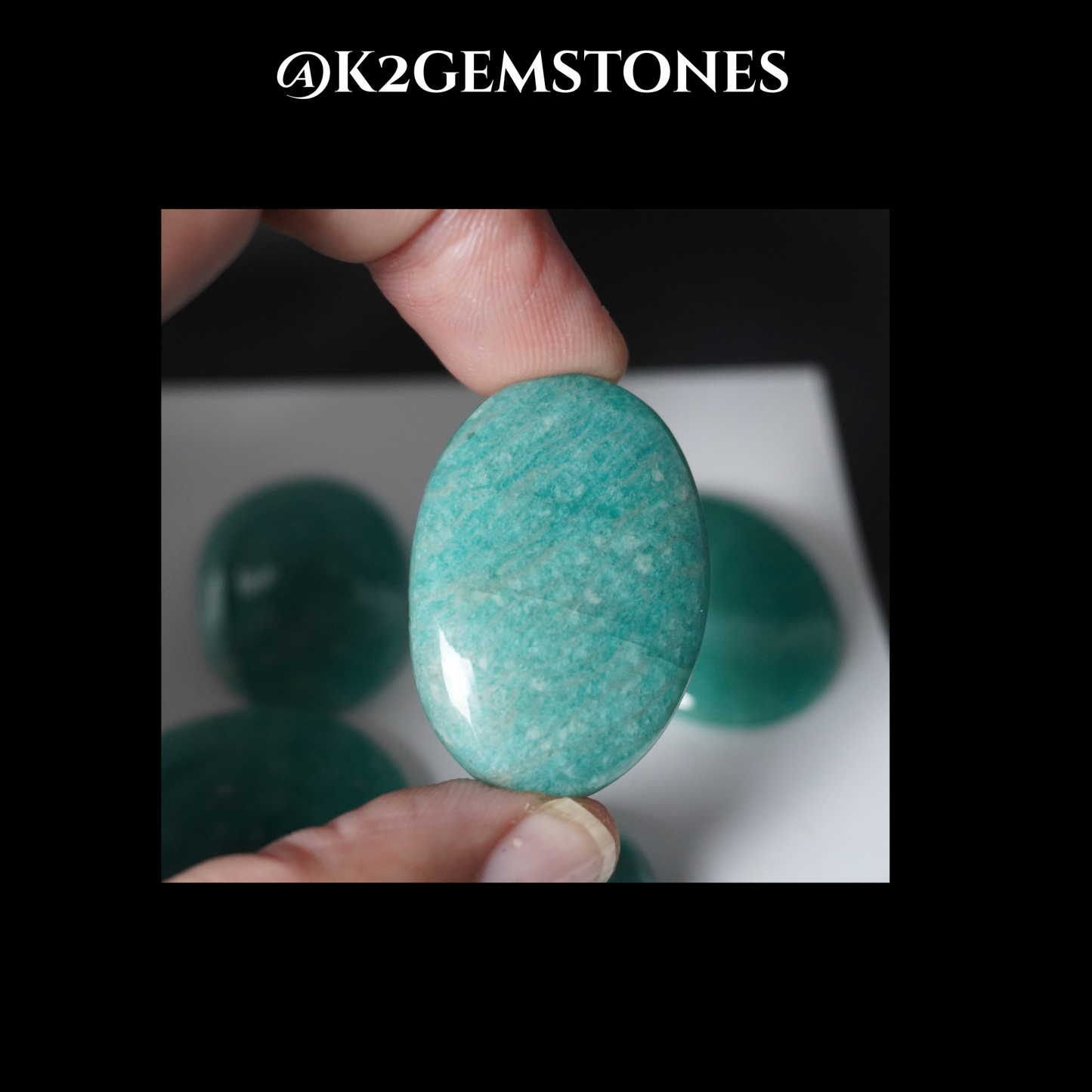Amazonite cabochons