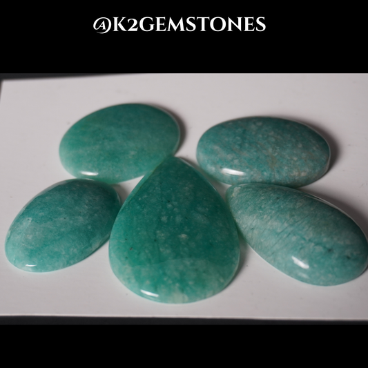 Amazonite cabochons