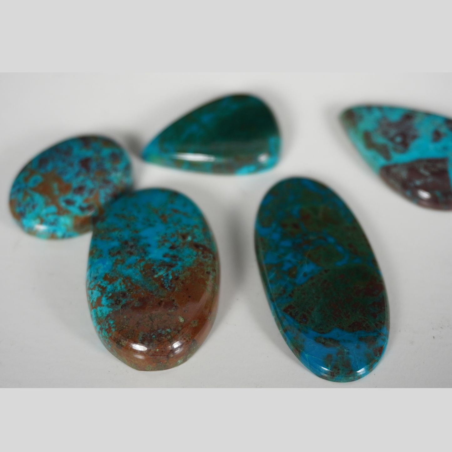 Chrysocolla cabochons