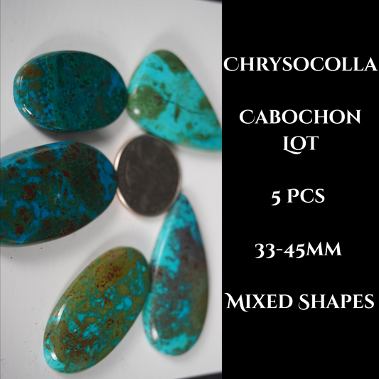 Chrysocolla cabochons