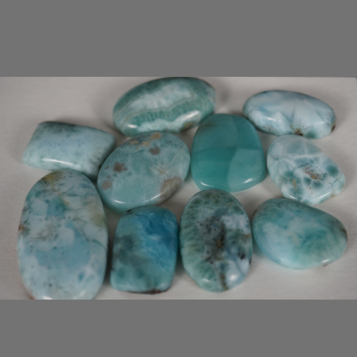 Larimar cabochons