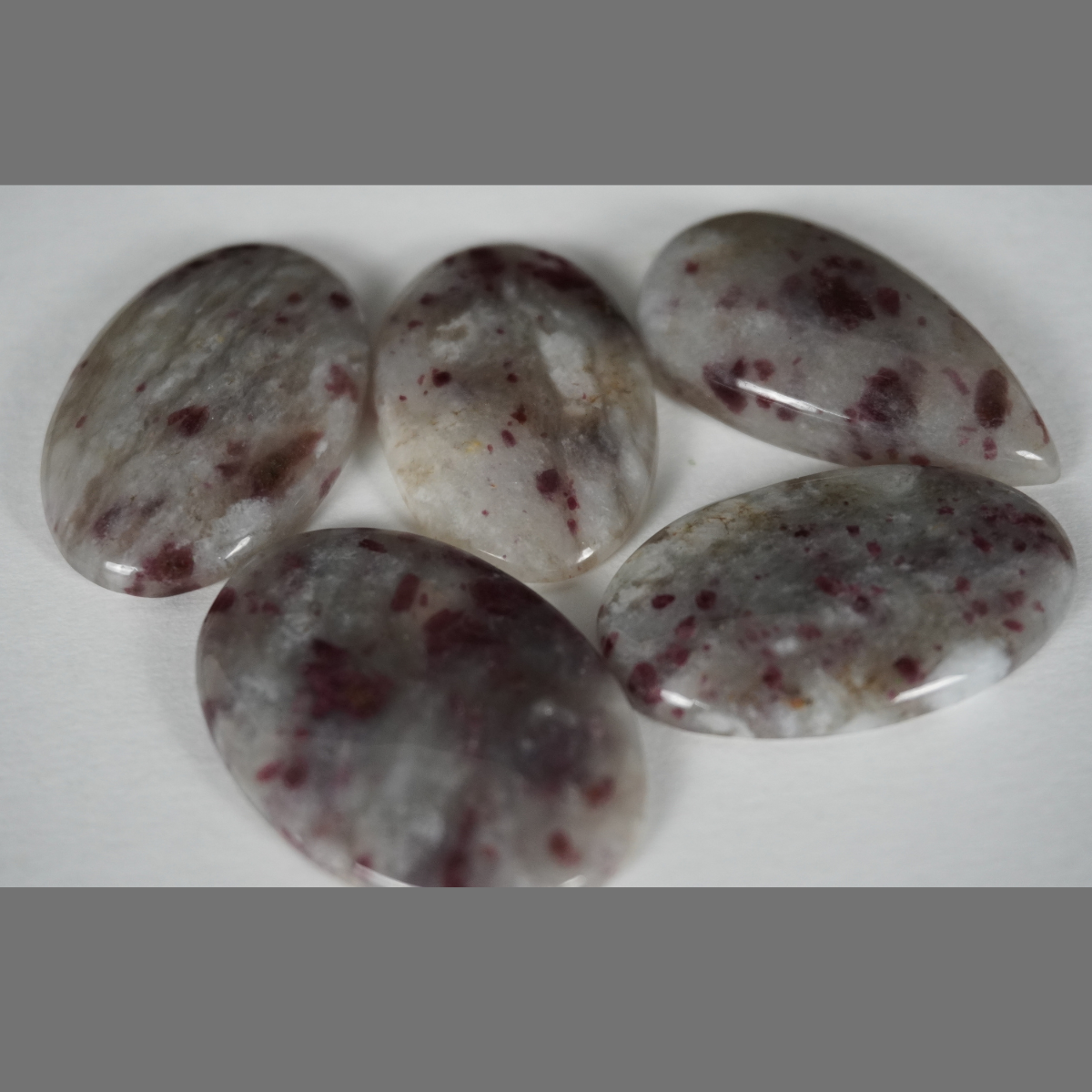 Pink Tourmaline Quartz Cabochons