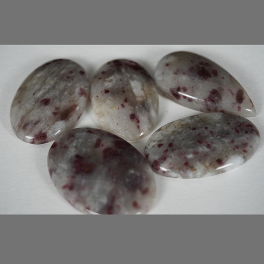 Pink Tourmaline Quartz Cabochons