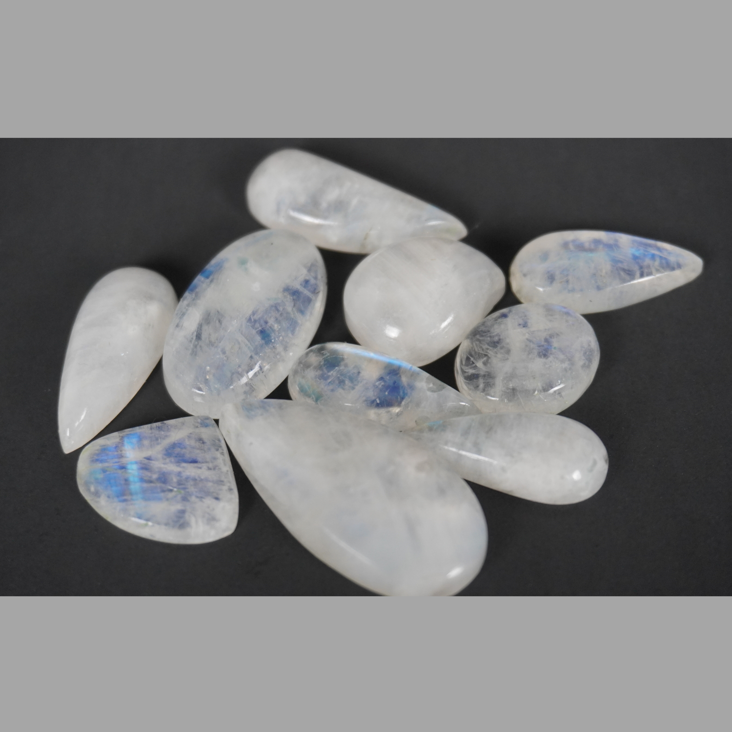 Rainbow Moonstone cabochons