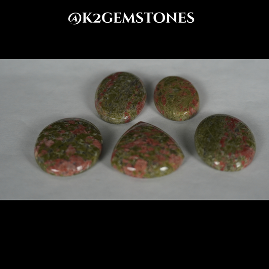 Unakite cabochons