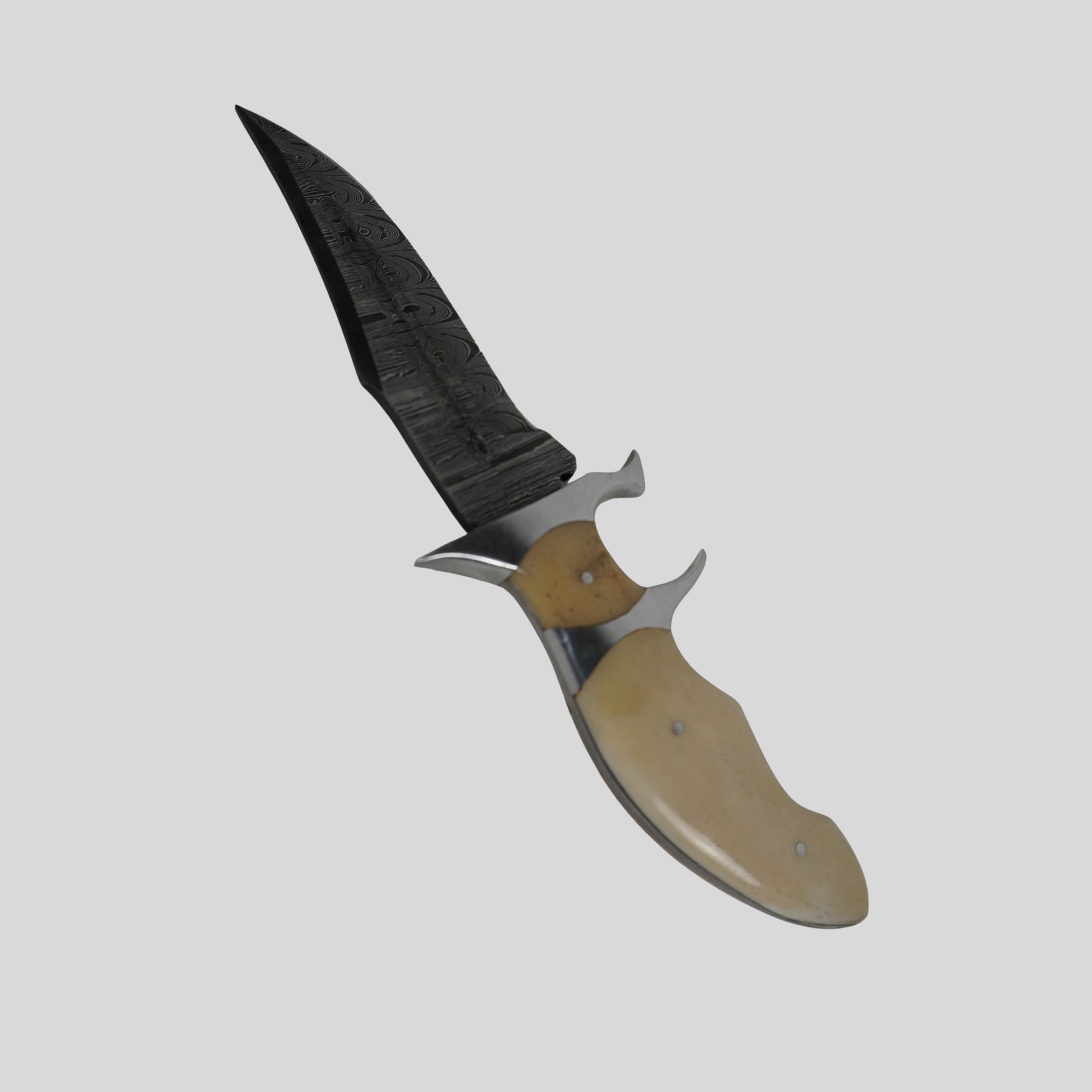 handmade damascus knife, damascus steel full tang knife