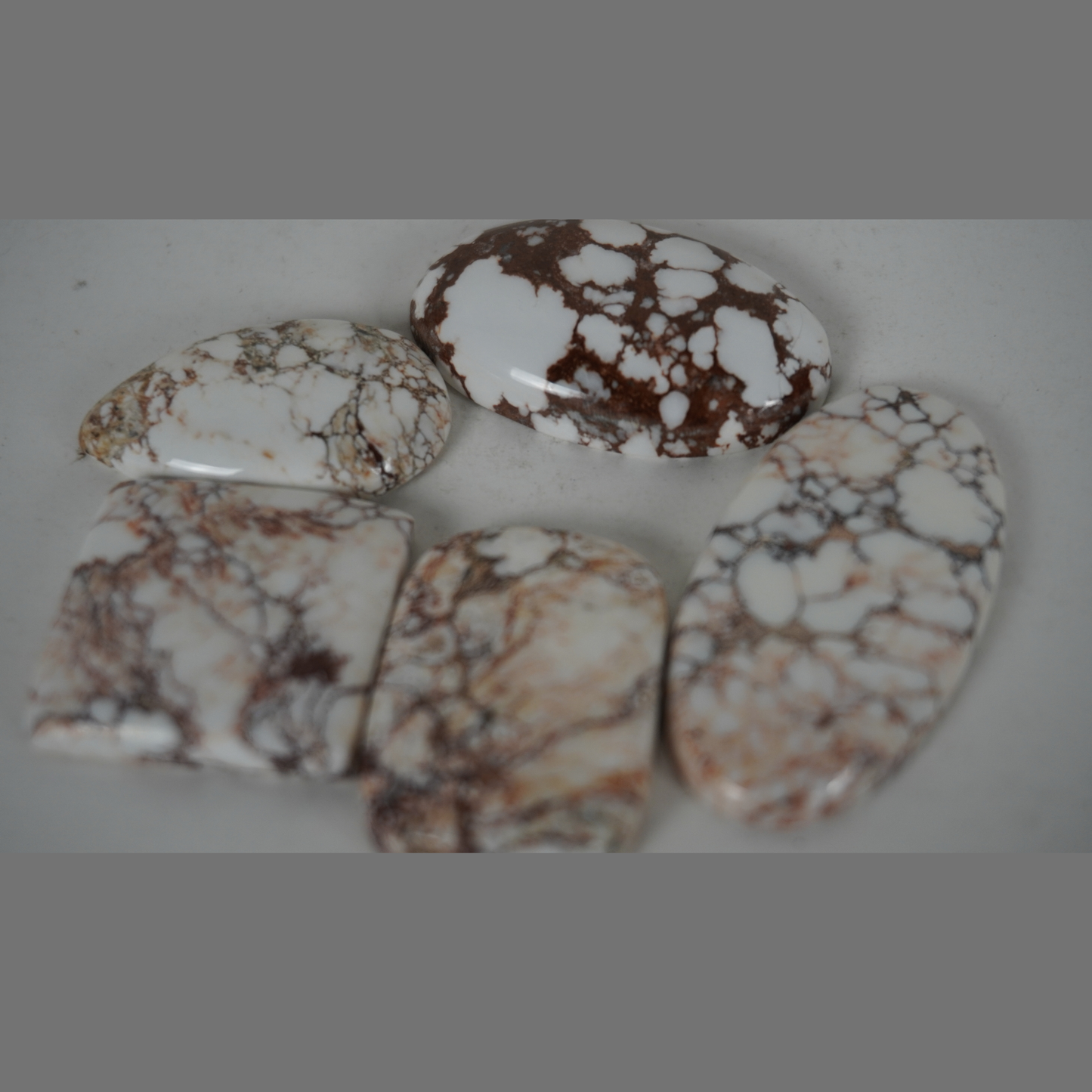 Natural Wild Horse Magnesite cabochons