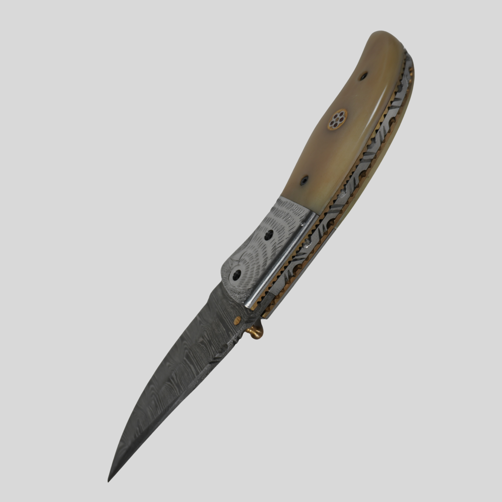 damascus steel pocket knife