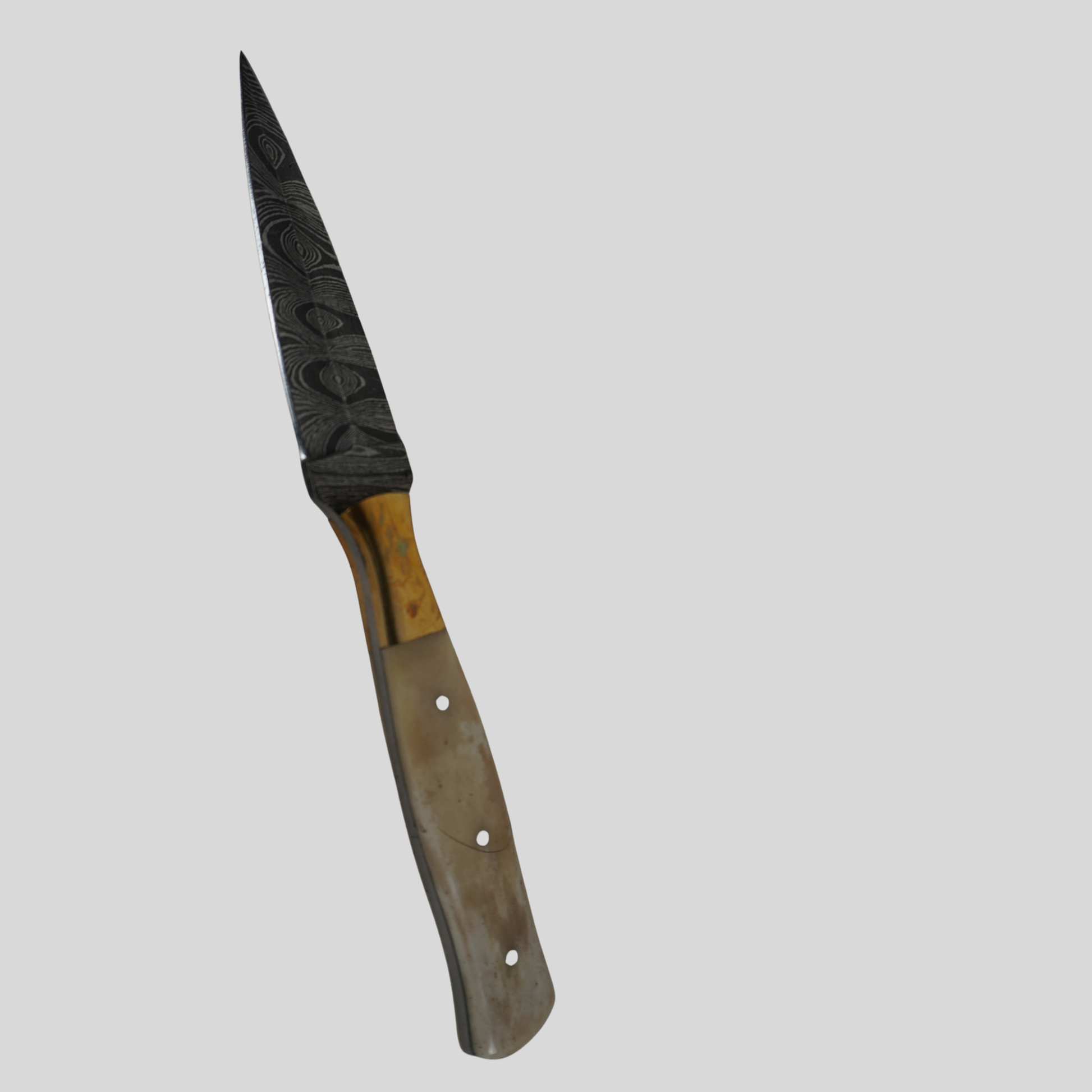 Handmade Damascus steel full tang fixed blade knife