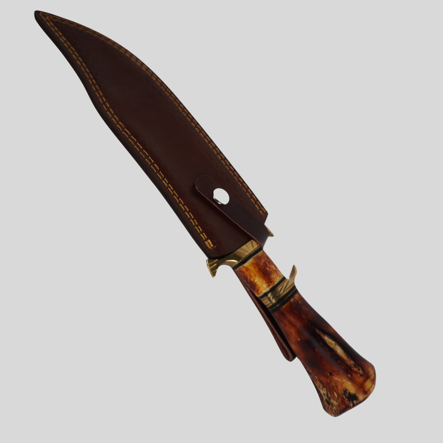 handmade damascus fixed blade knife