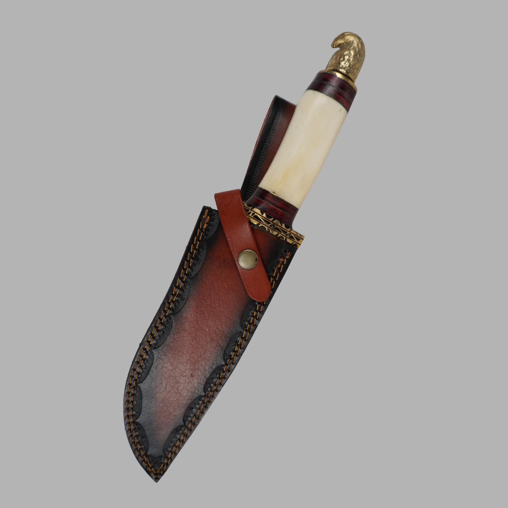 handmade damascus fixed blade knife