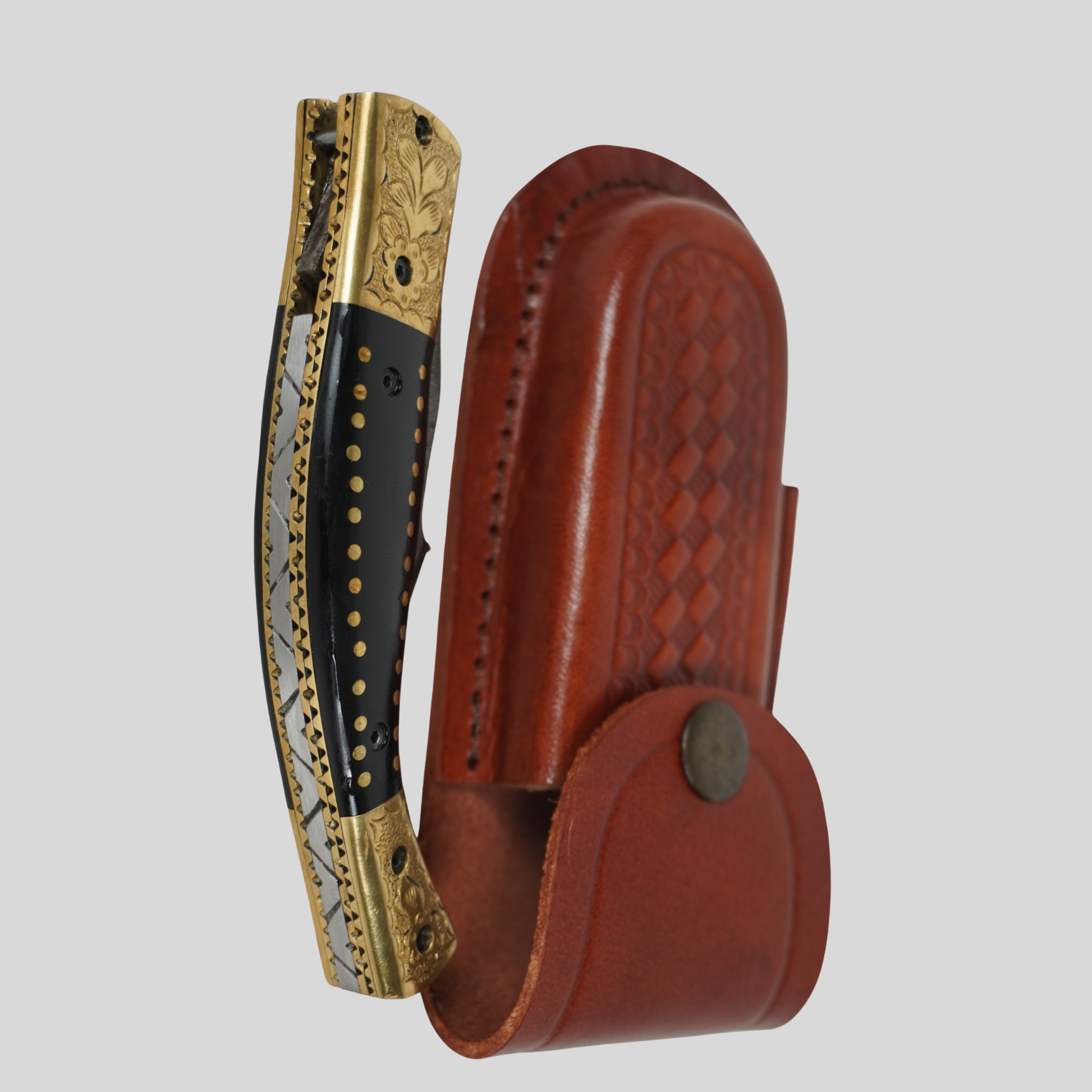 damascus steel folding knife