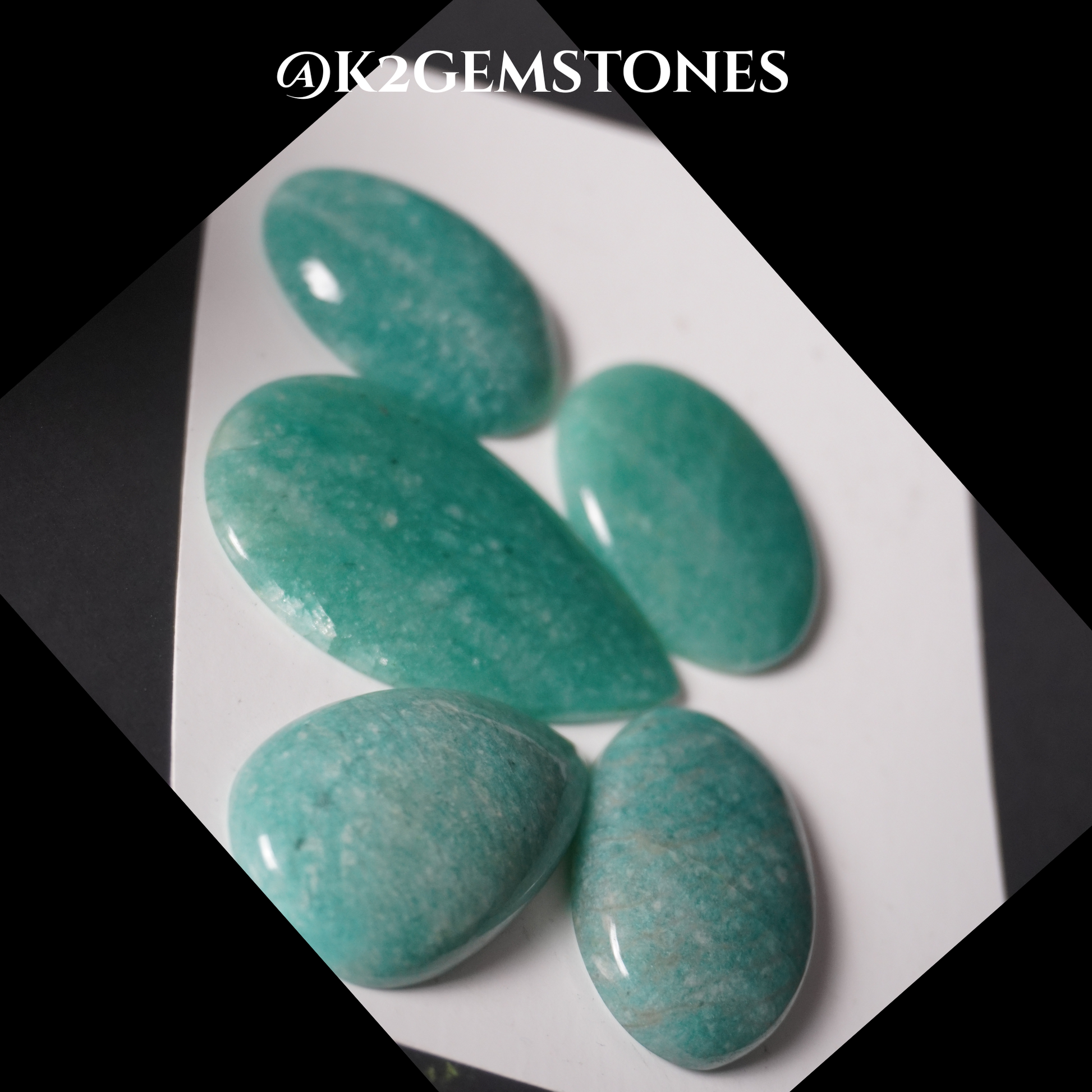Amazonite cabochons
