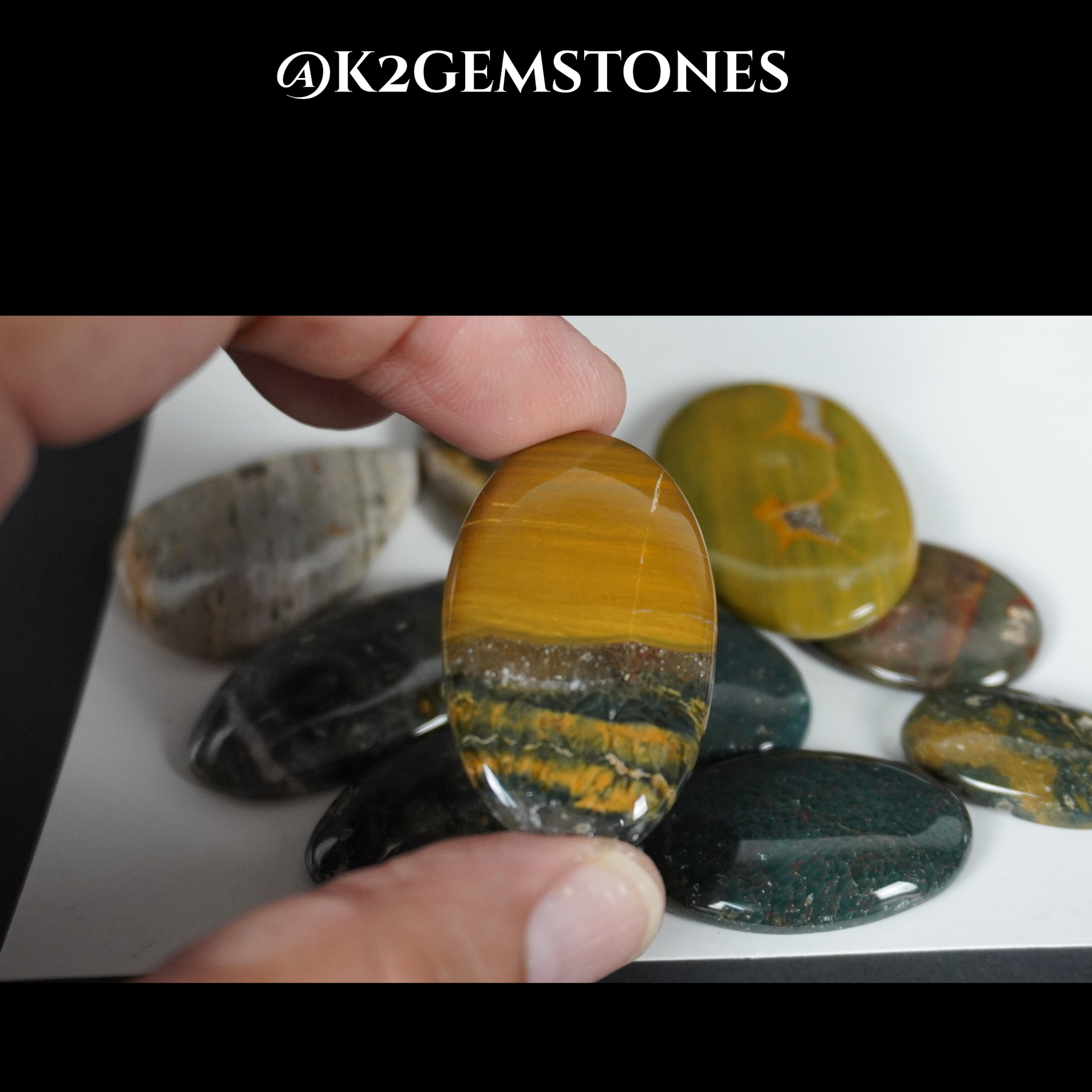 Ocean Jasper cabochons