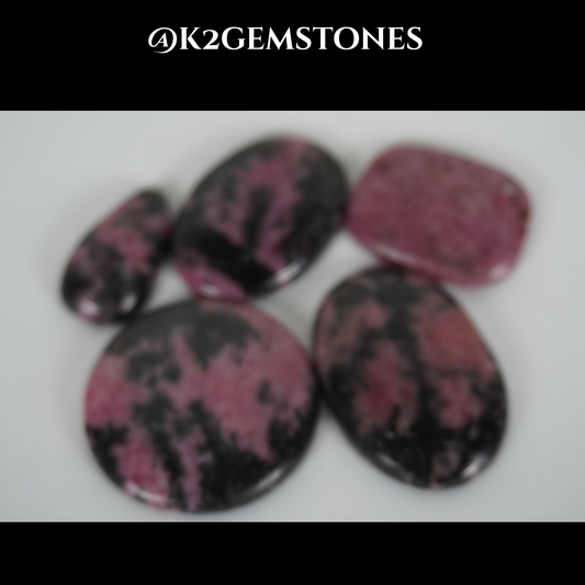 Rhodonite cabochons
