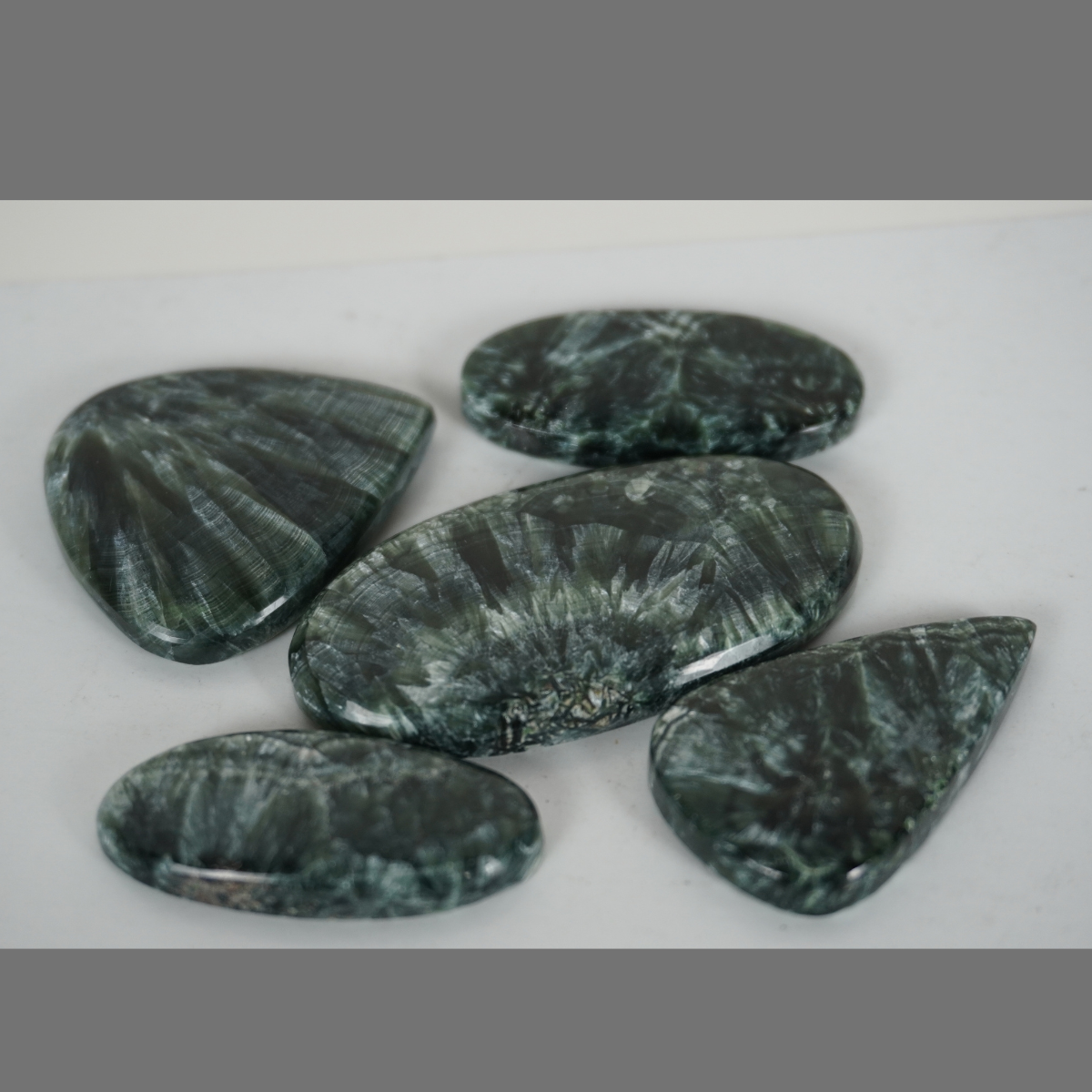 seraphinite cabochons