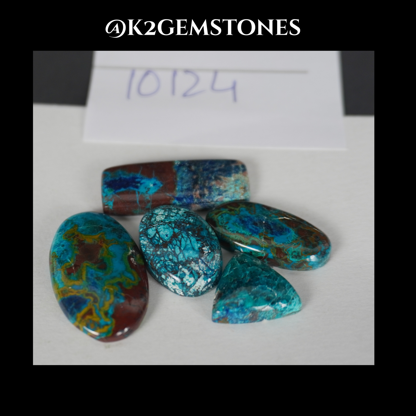 Shattuckite cabochons