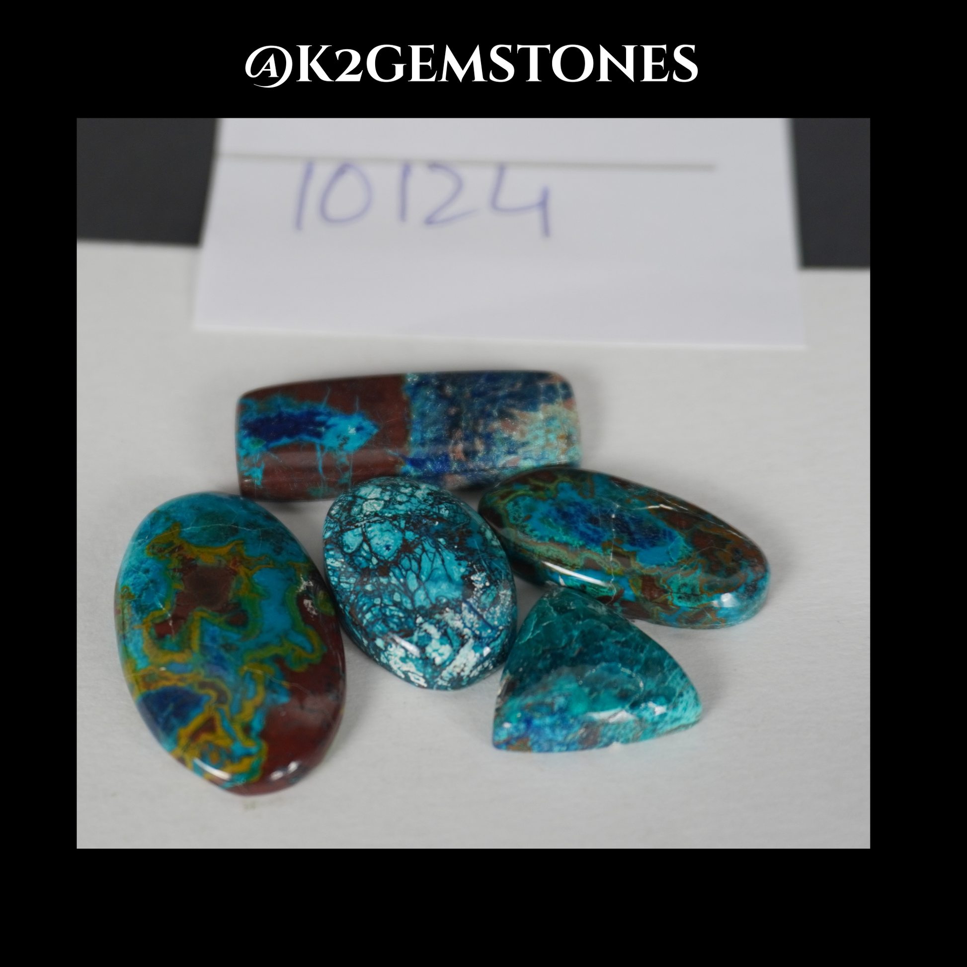 Shattuckite cabochons