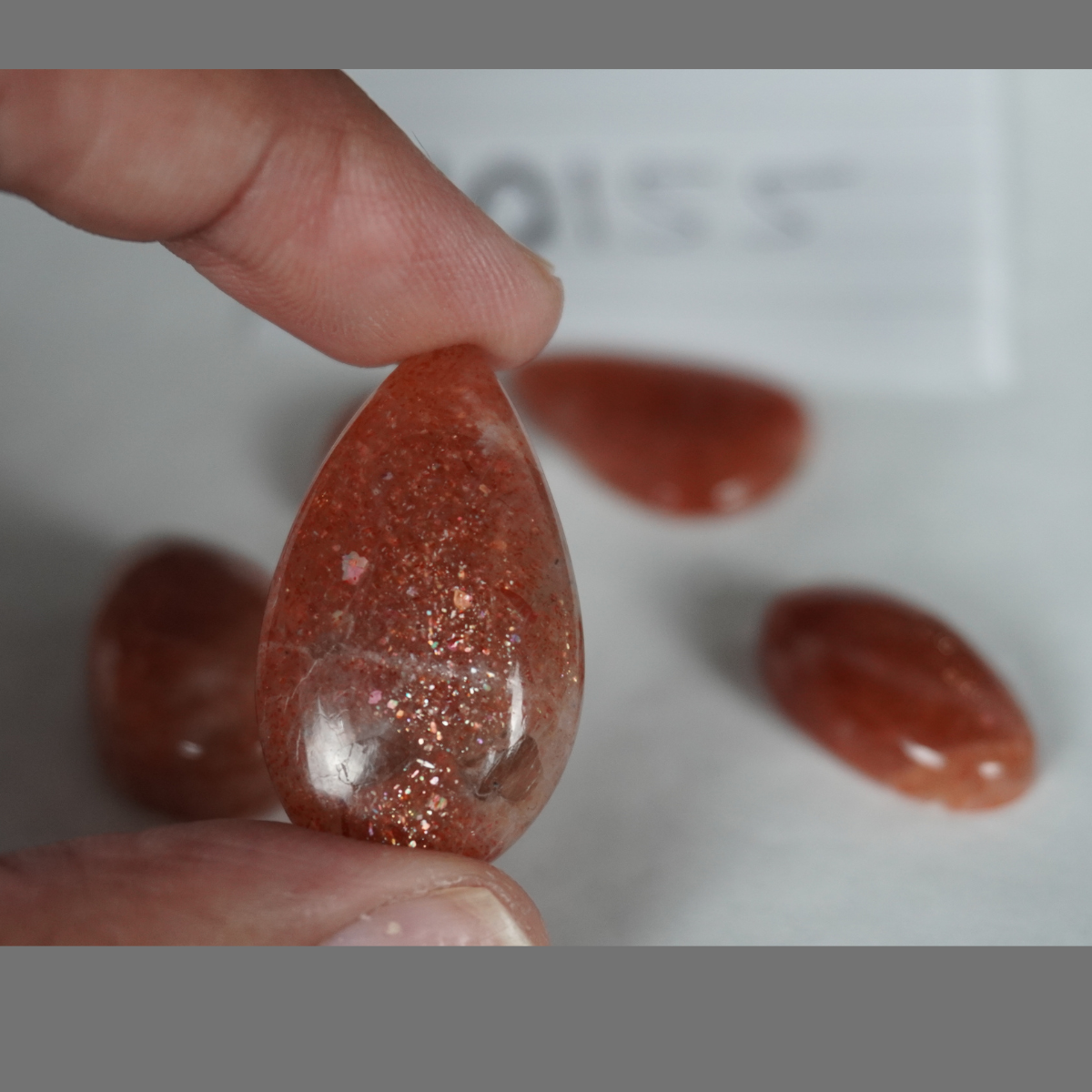 Sunstone cabochons