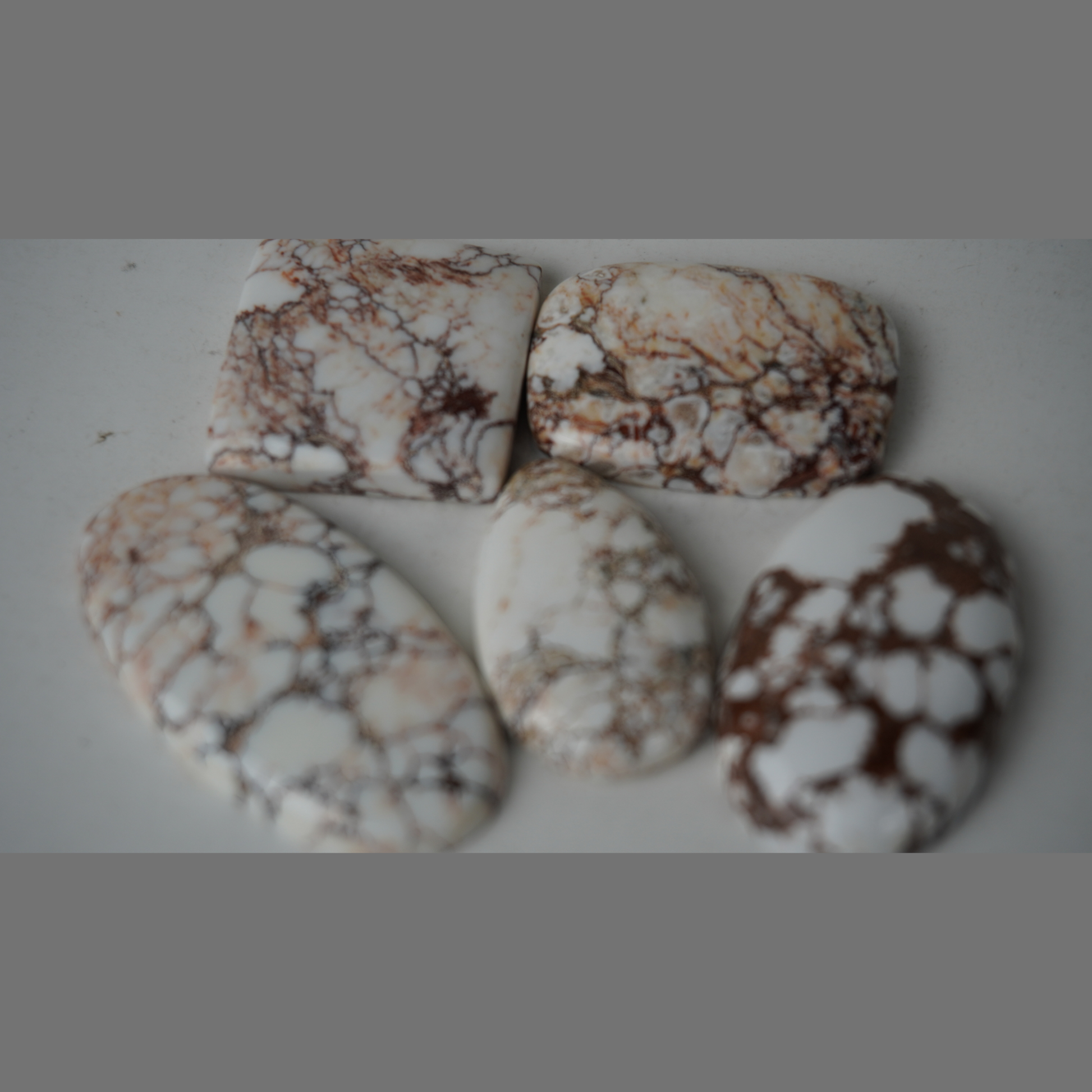 Natural Wild Horse Magnesite cabochons