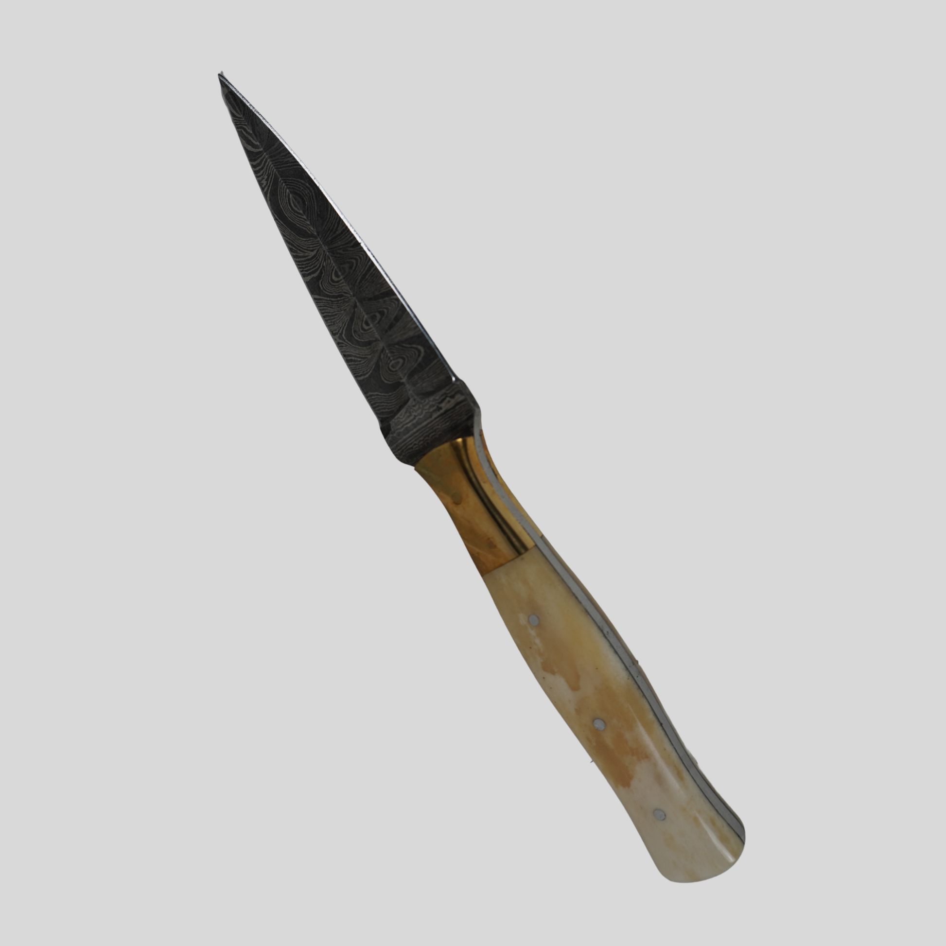 Handmade Damascus steel full tang fixed blade knife