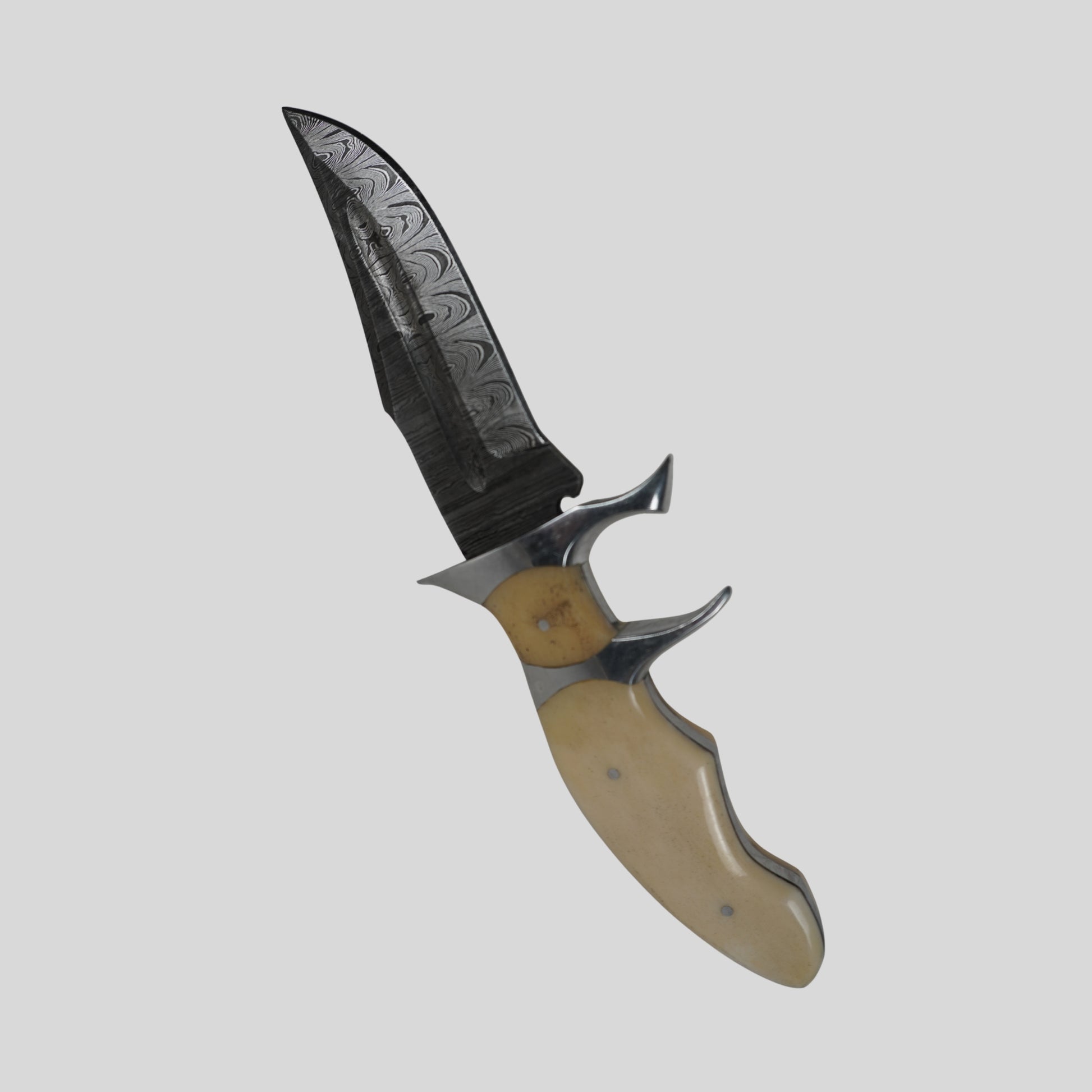 handmade damascus knife, damascus steel full tang knife