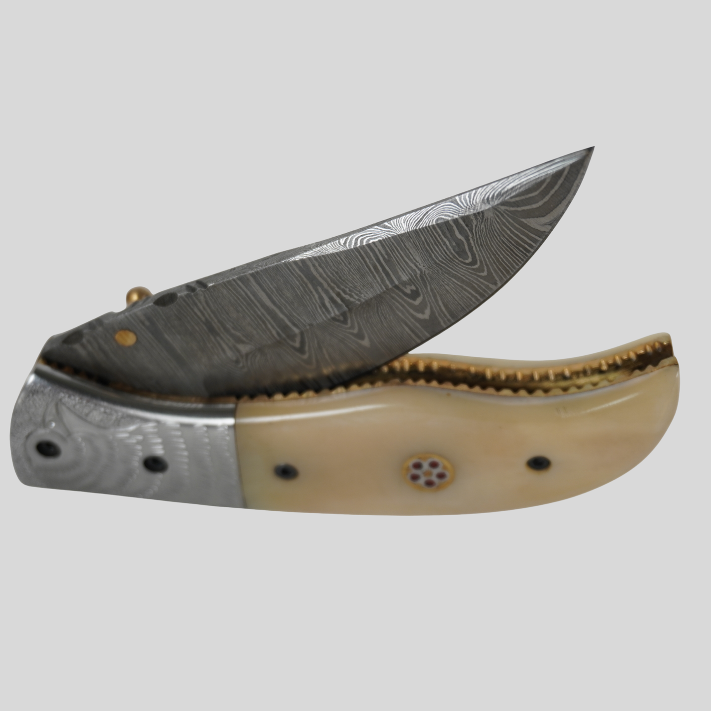 damascus steel pocket knife