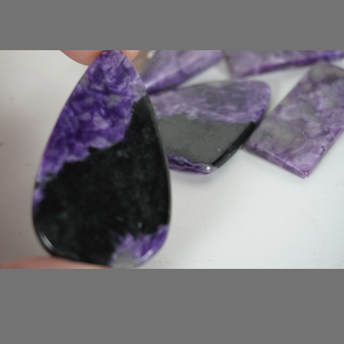 Charoite cabochons