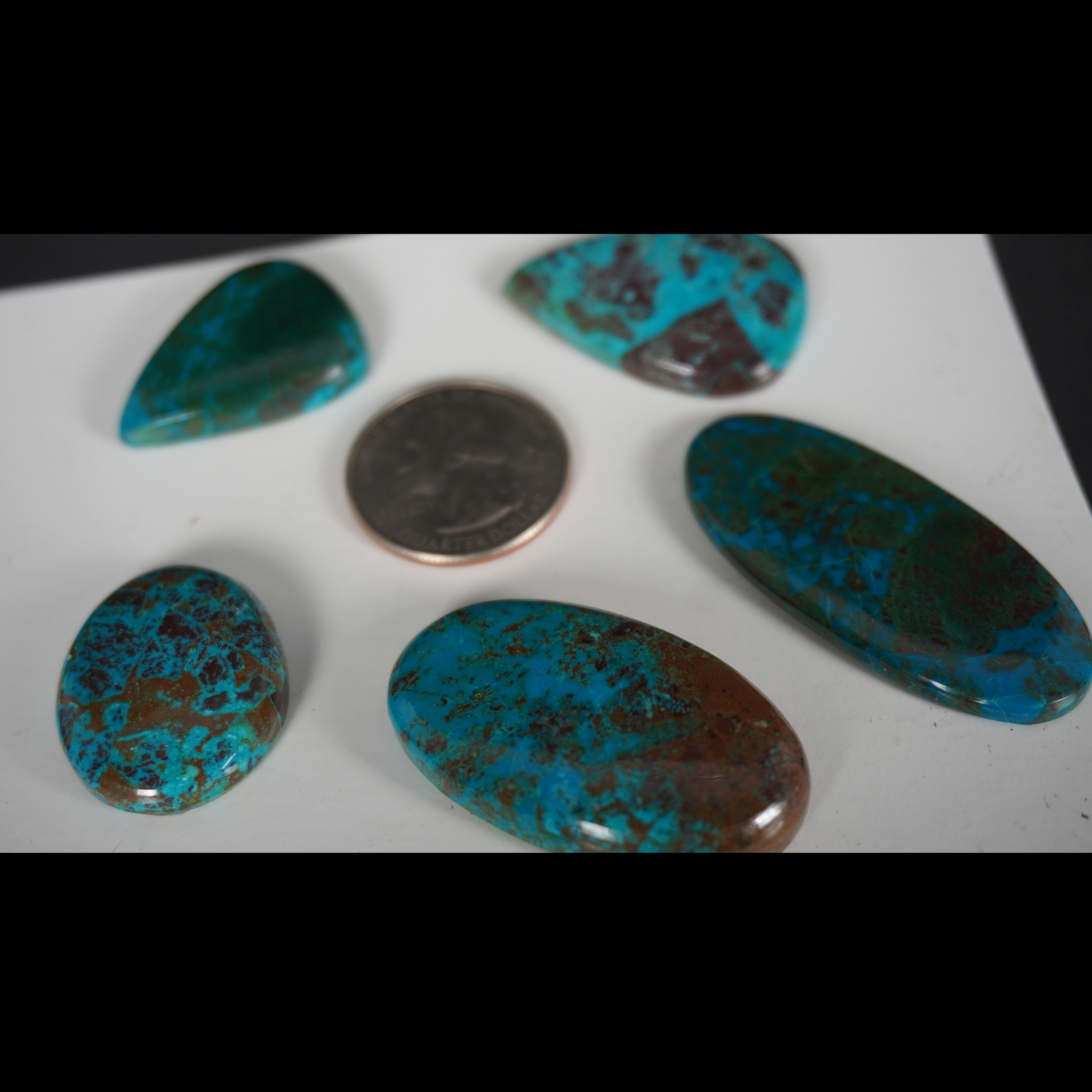 Chrysocolla cabochons