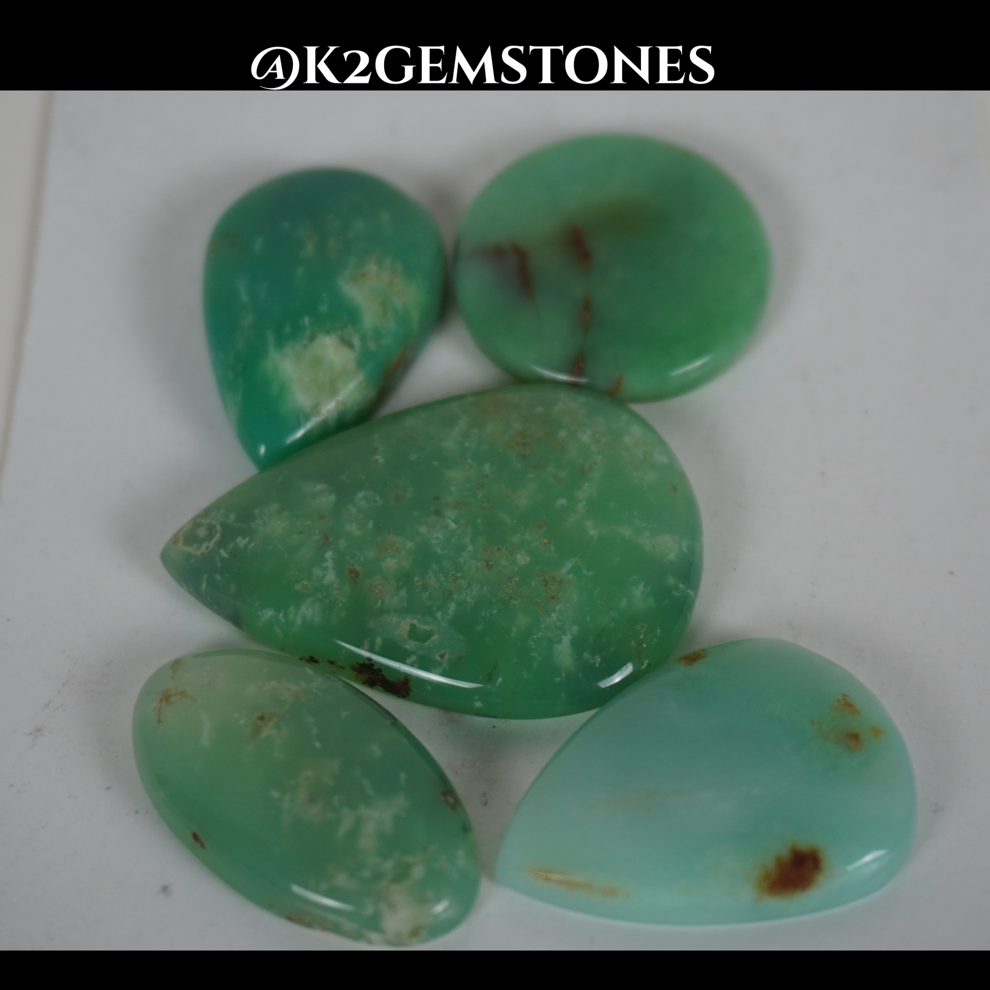 Chrysoprase cabochons
