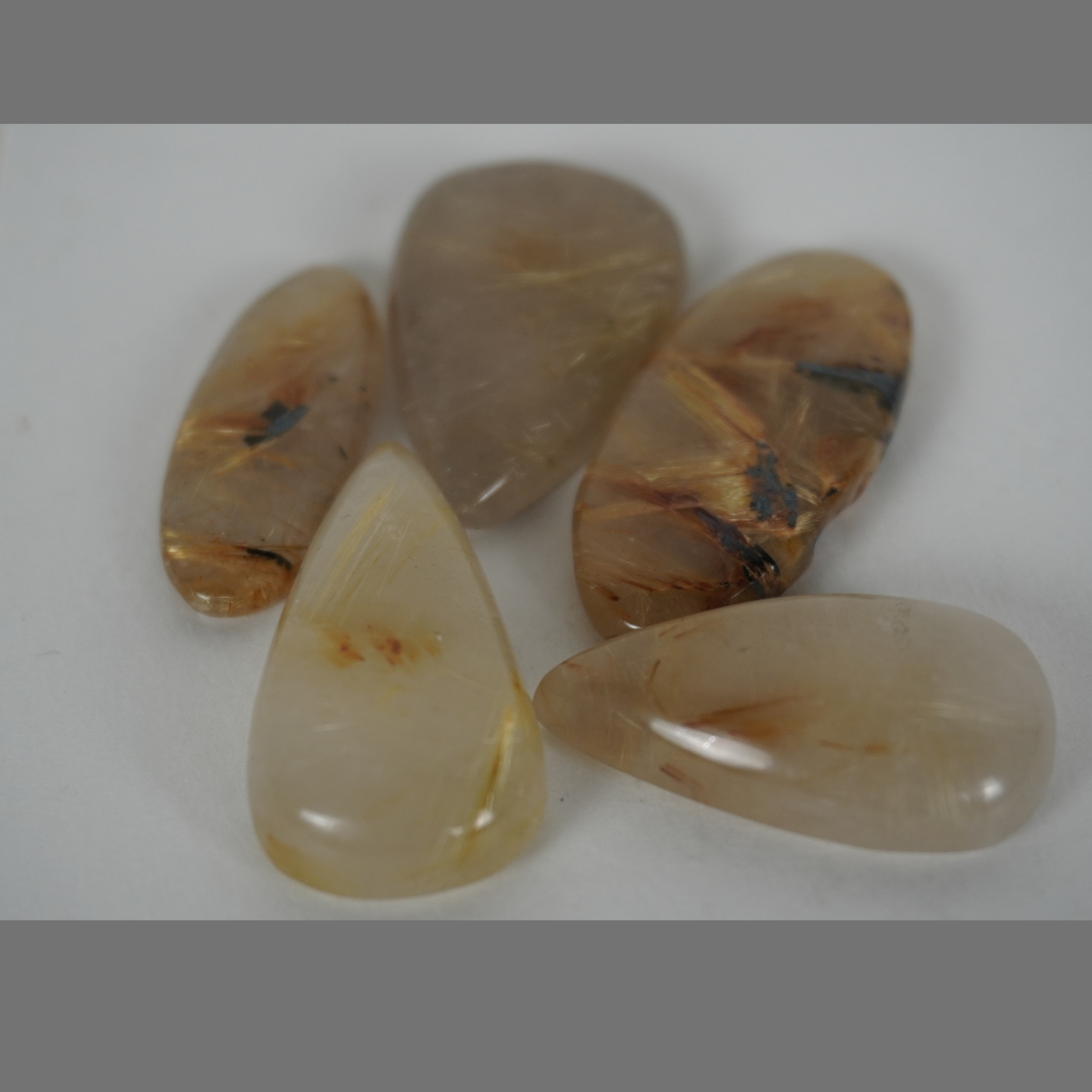 Golden Rutile Quartz cabochons