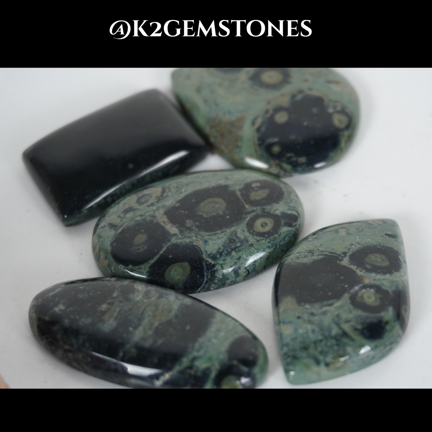 Kambaba jasper cabochons