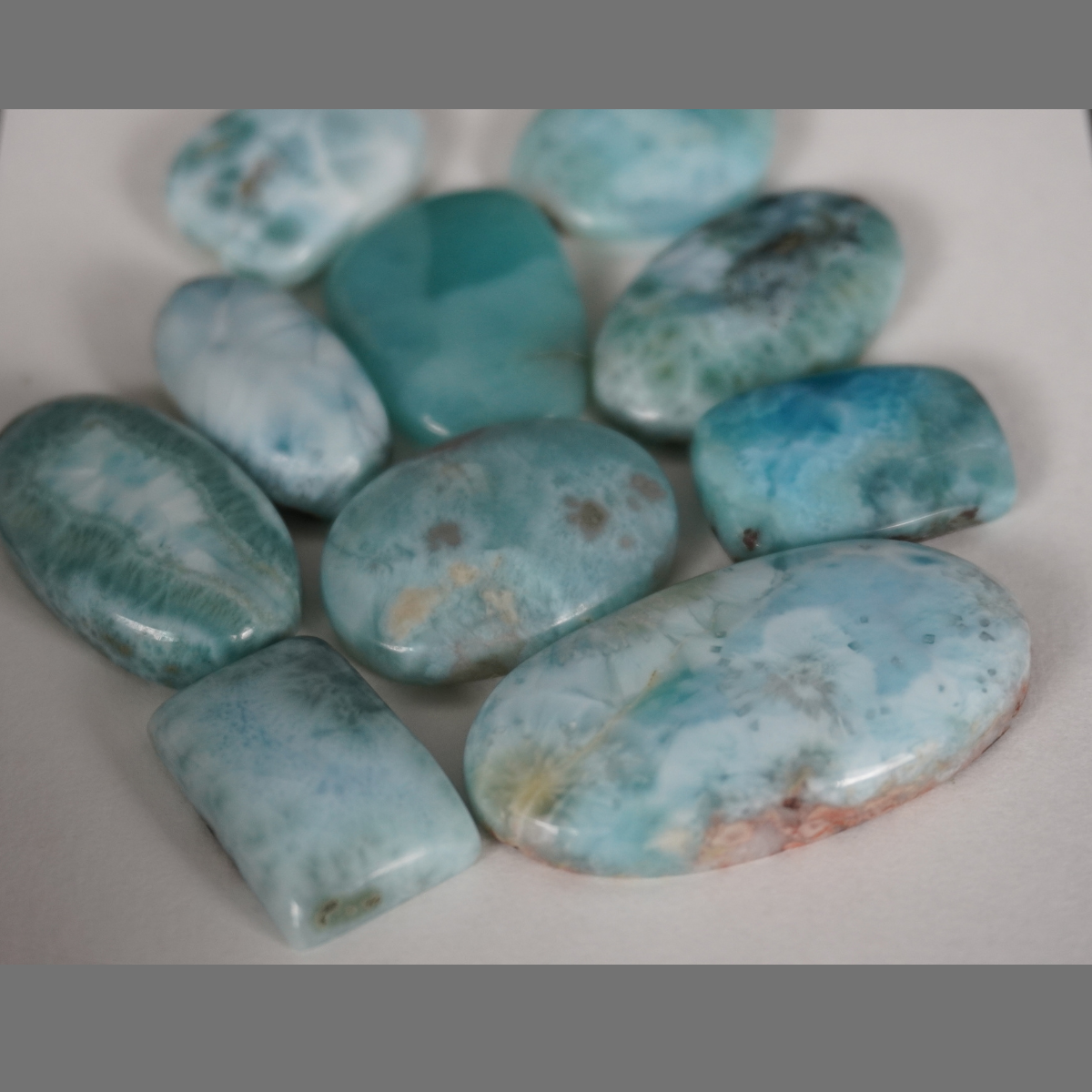Larimar cabochons