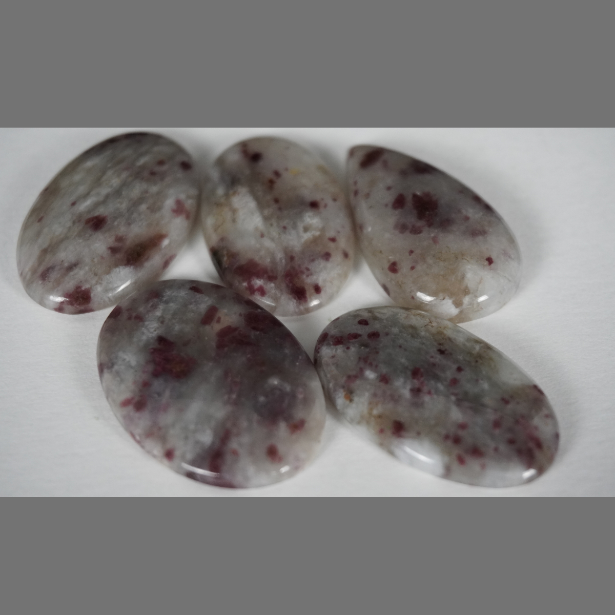 Pink Tourmaline Quartz Cabochons