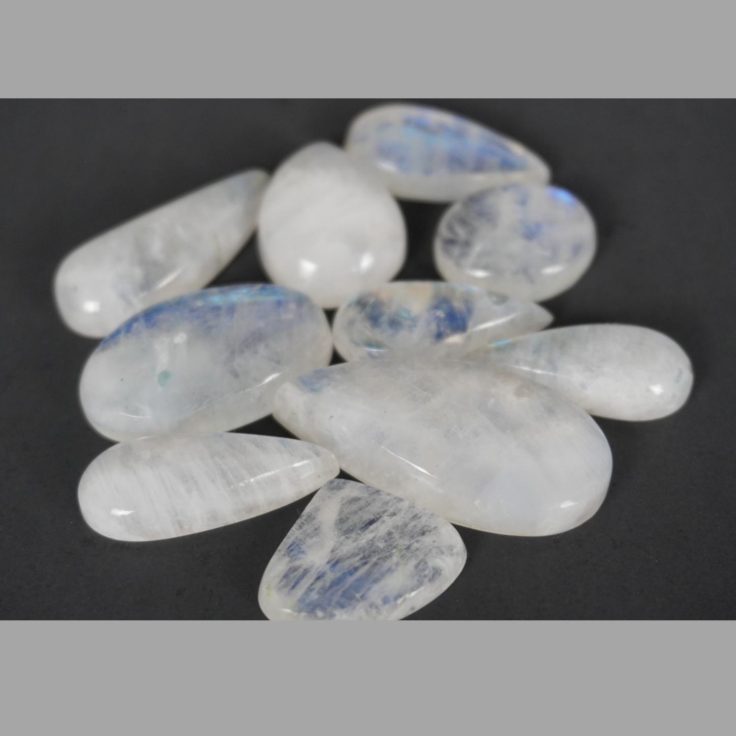 Rainbow Moonstone cabochons