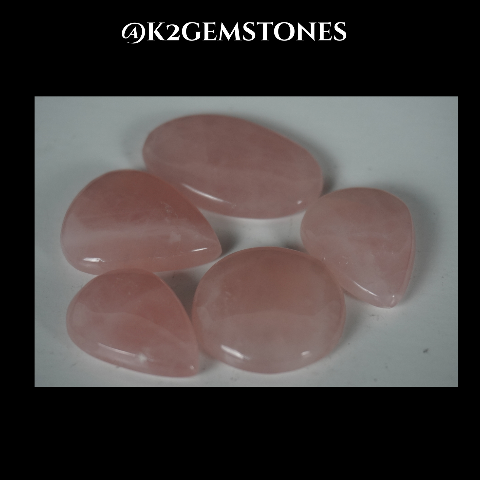 Rose Quartz cabochons