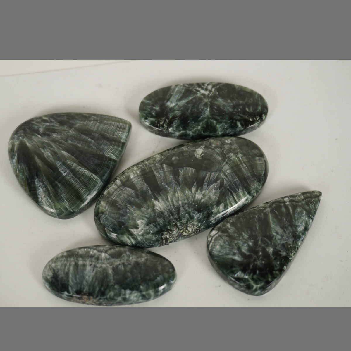seraphinite cabochons