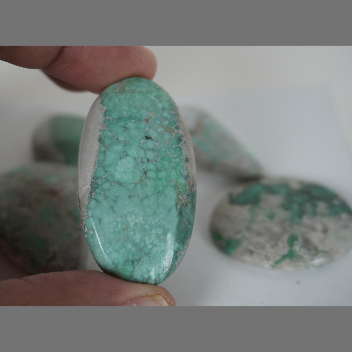 Variscite cabochons