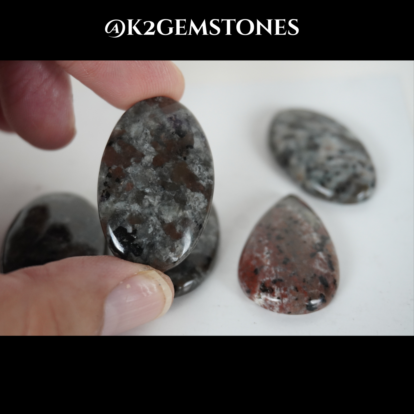 Yooperlite cabochons