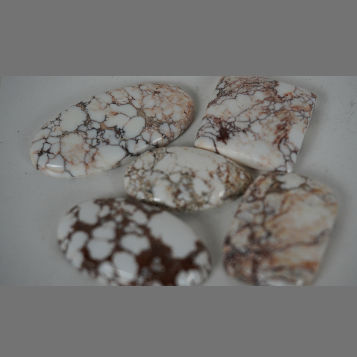 Natural Wild Horse Magnesite cabochons