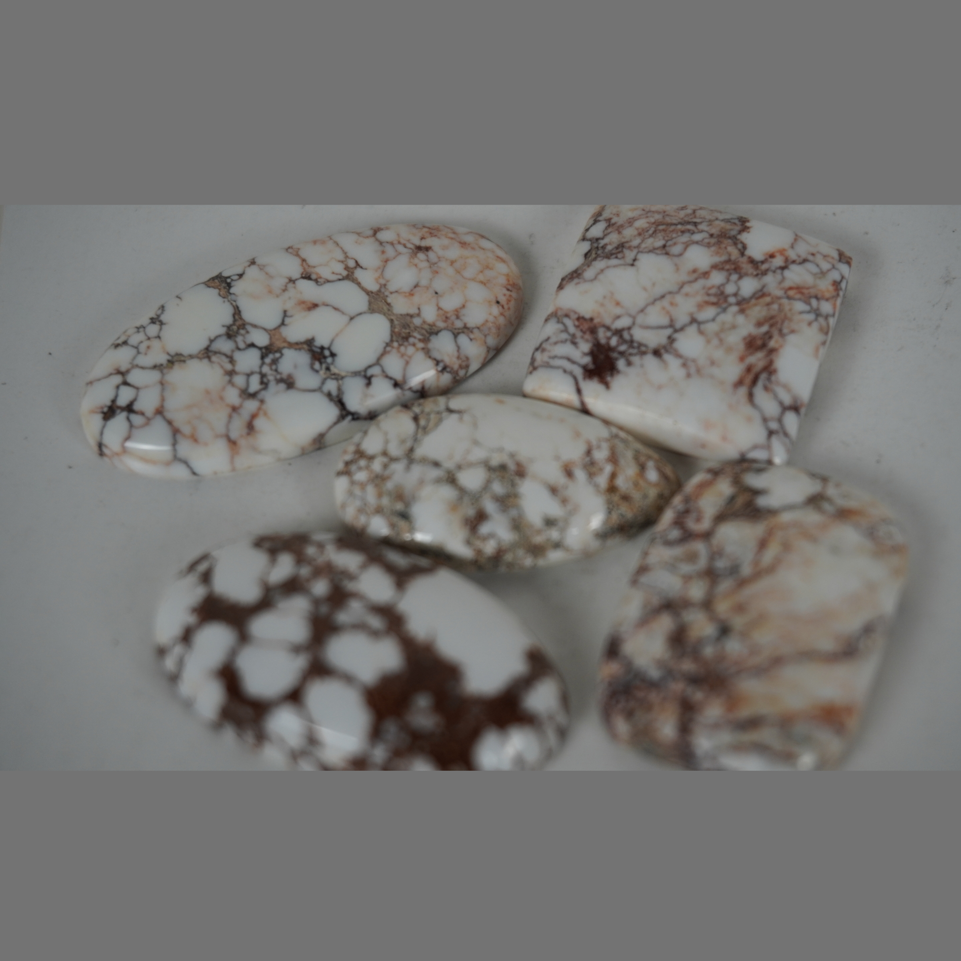 Natural Wild Horse Magnesite cabochons