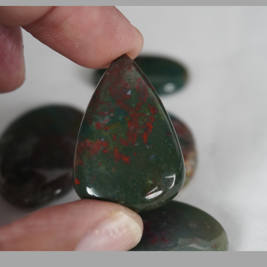 Bloodstone cabochons,