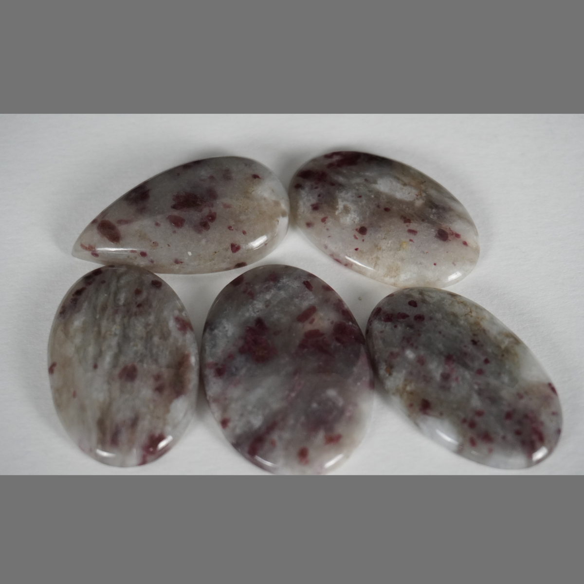 Pink Tourmaline Quartz Cabochons