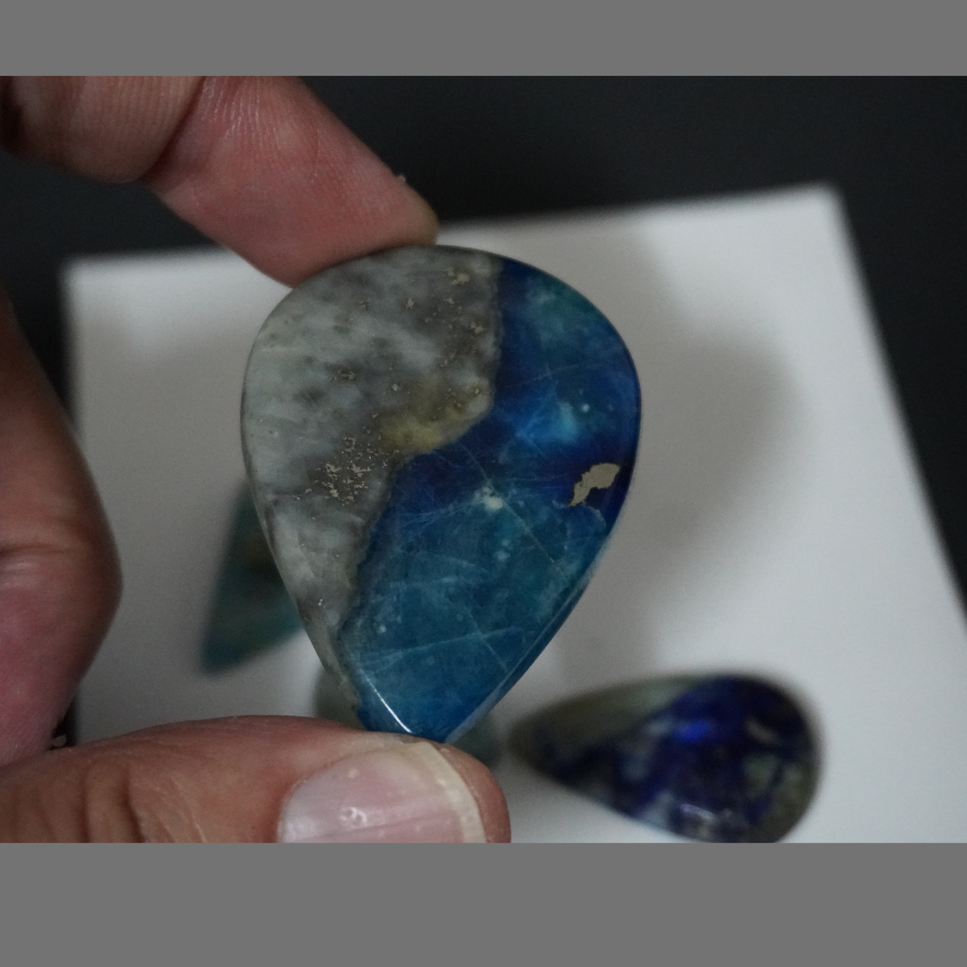 Afghanite cabochons