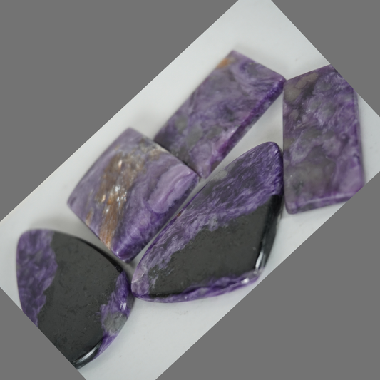 Charoite cabochons